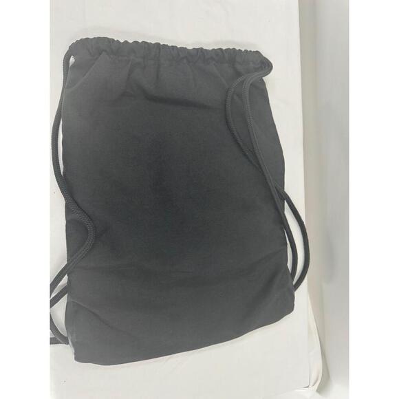 Adidas Black With Pink Accents Drawstring Bag With Mesh Panel - Picture 2 of 5